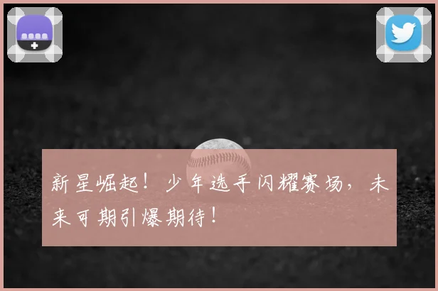 新星崛起!少年选手闪耀赛场,未来可期引爆期待!